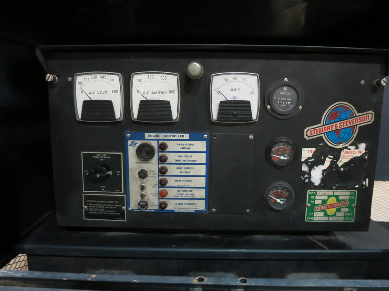 Used Stewart & Stevenson 8V92GDT35 Diesel Generator, 263 Hrs