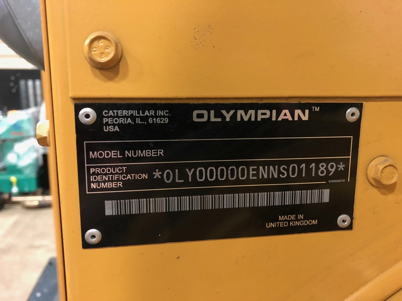 Used Caterpillar D200P4 Diesel Generator, 219 Hrs