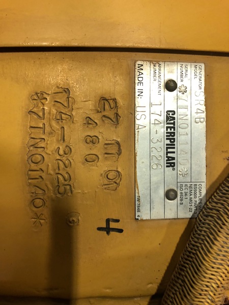 Used Caterpillar 3516B Diesel Generator, 394 Hrs