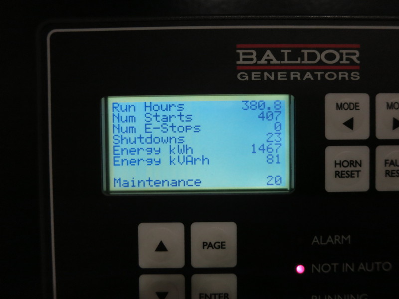 Used Baldor TS130-3J Rental Grade Diesel Generator, 380 Hrs, EPA Tier 3