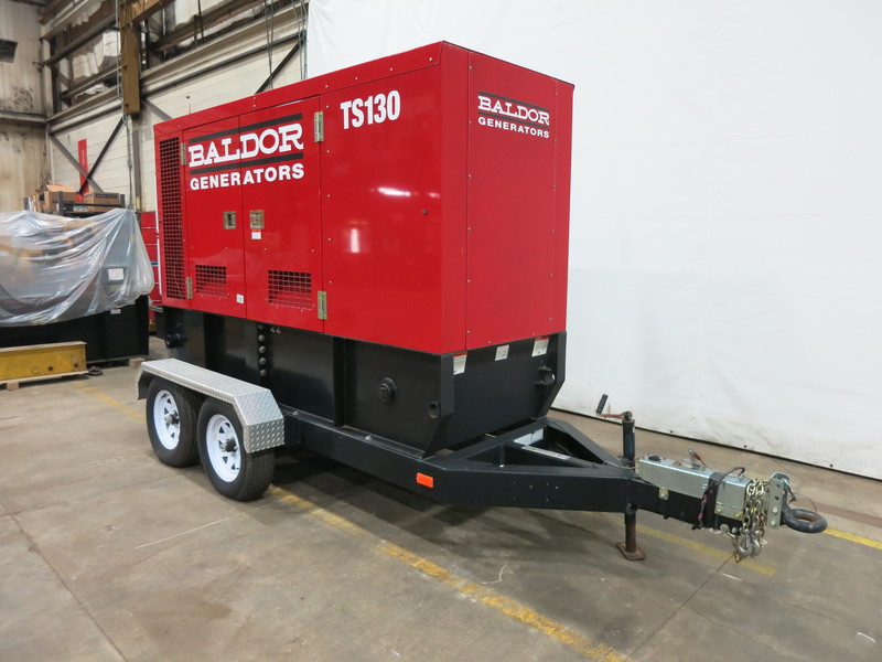 Used Baldor TS130-3J Rental Grade Diesel Generator, 380 Hrs, EPA Tier 3