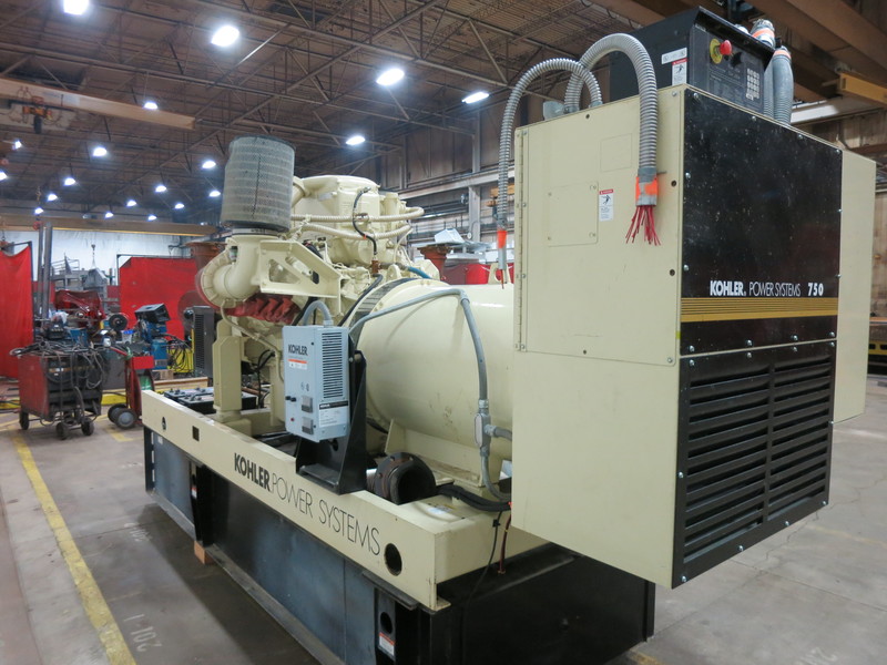 Used Kohler 750REOZDB Diesel Generator, 176 Hrs