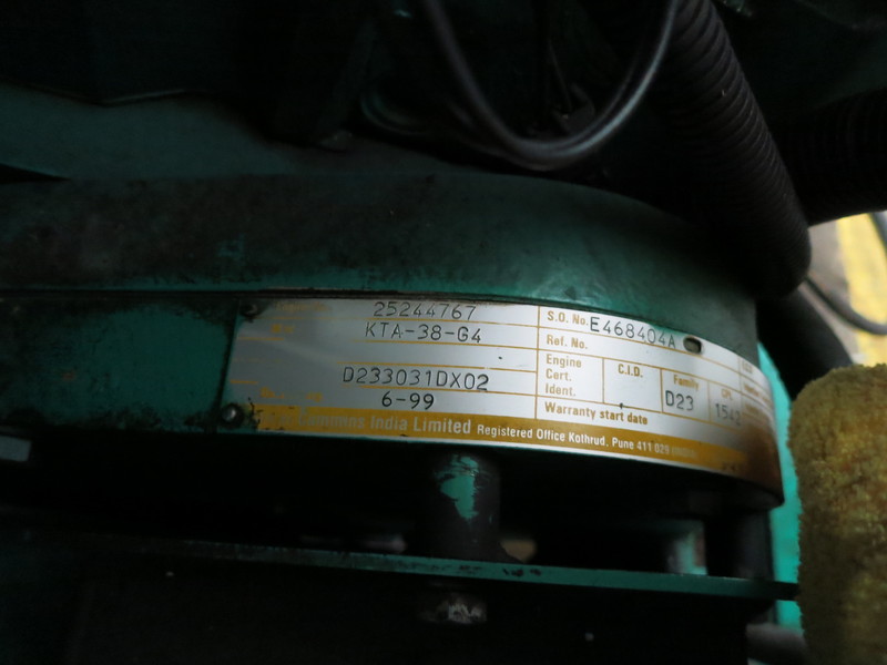 Used Cummins DFJD Diesel Generator, 809 Hrs