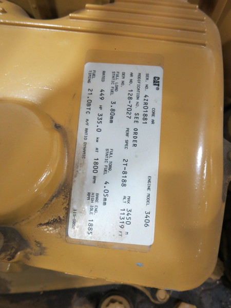 Used Caterpillar 3406 Diesel Generator, 525 Hrs