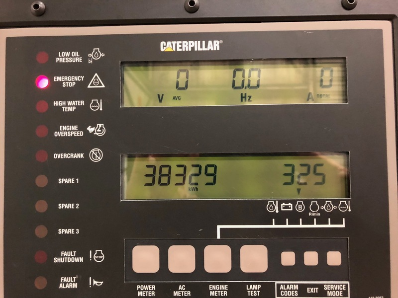 Used Caterpillar 3412 Diesel Generator, 325 Hrs