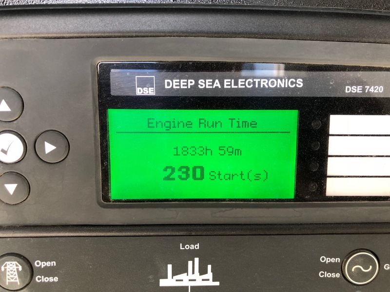 Used Caterpillar G3306NA Natural Gas Generator 1834 Hrs