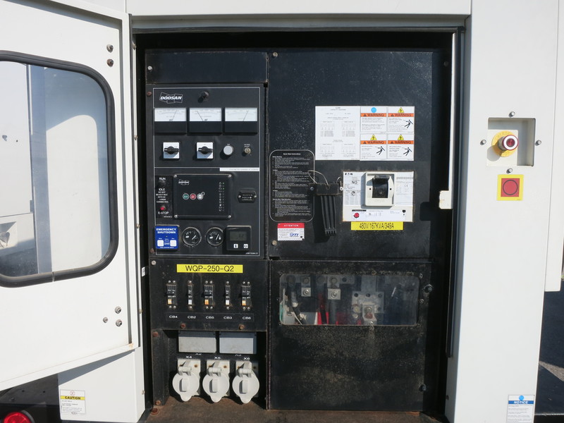 Used Doosan / Cummins G290 Rental Grade Diesel Generator, 4254 Hrs EPA Tier 3 Flex