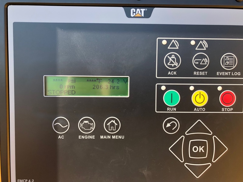 Used Caterpillar C15 Diesel Generator 207 Hrs EPA Tier 2