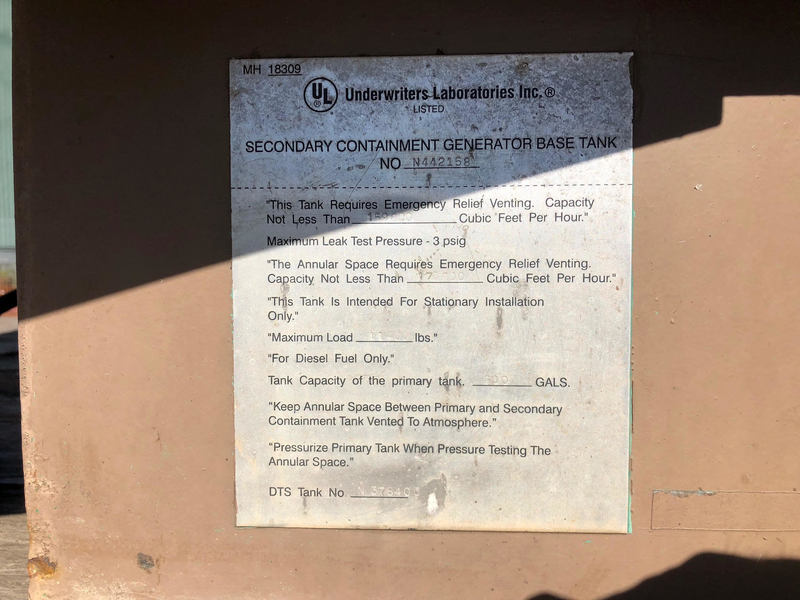 Used Cummins DFED KTA19-G4 Diesel Generator, 341 Hrs