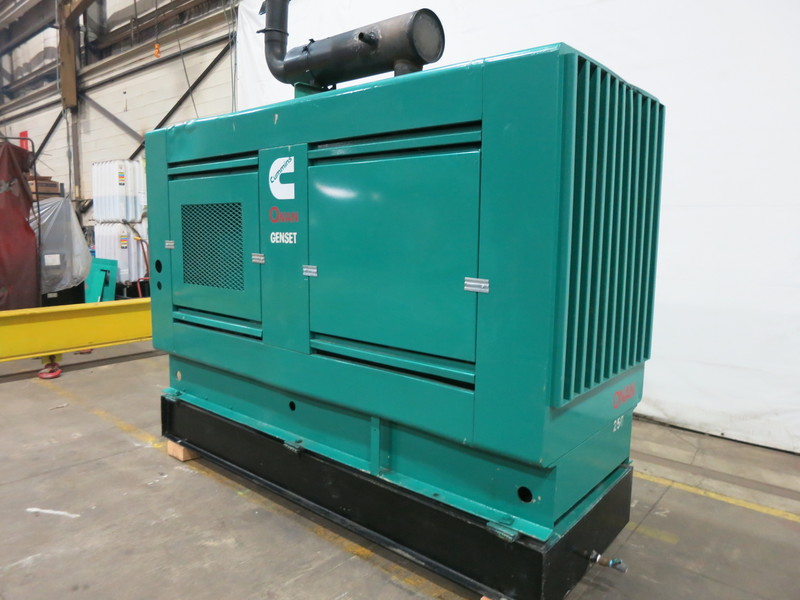 Used Cummins 250 ODFM Diesel Generator, 862 Hrs