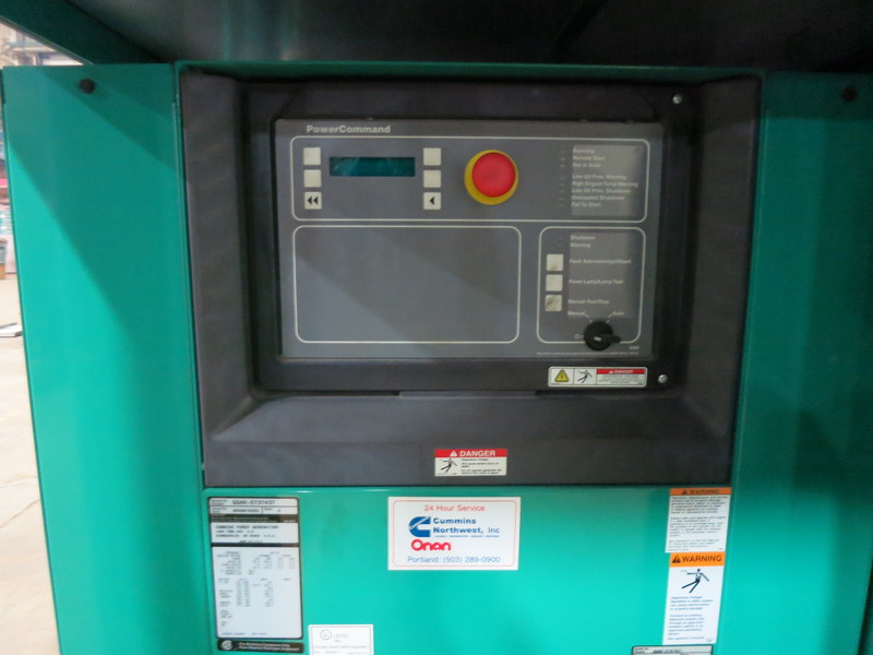 Used Cummins GGHH Natural Gas Generator, 327 hrs