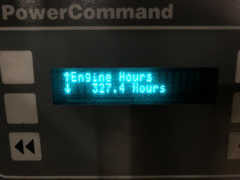 Used Cummins GGHH Natural Gas Generator, 327 hrs