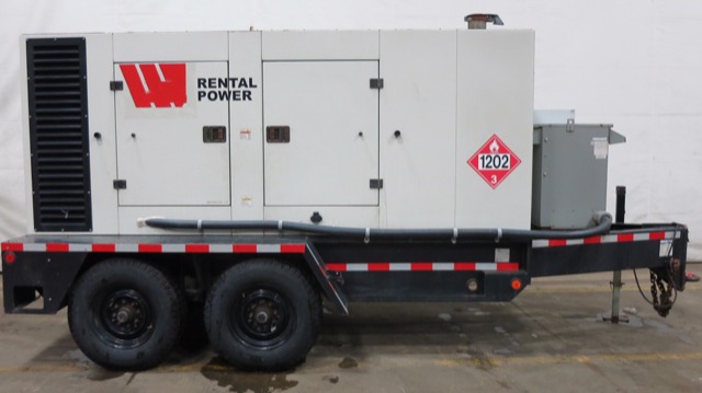 Used Doosan / John Deere G185 Rental Grade Diesel Generator, 9518 Hrs EPA Tier 3