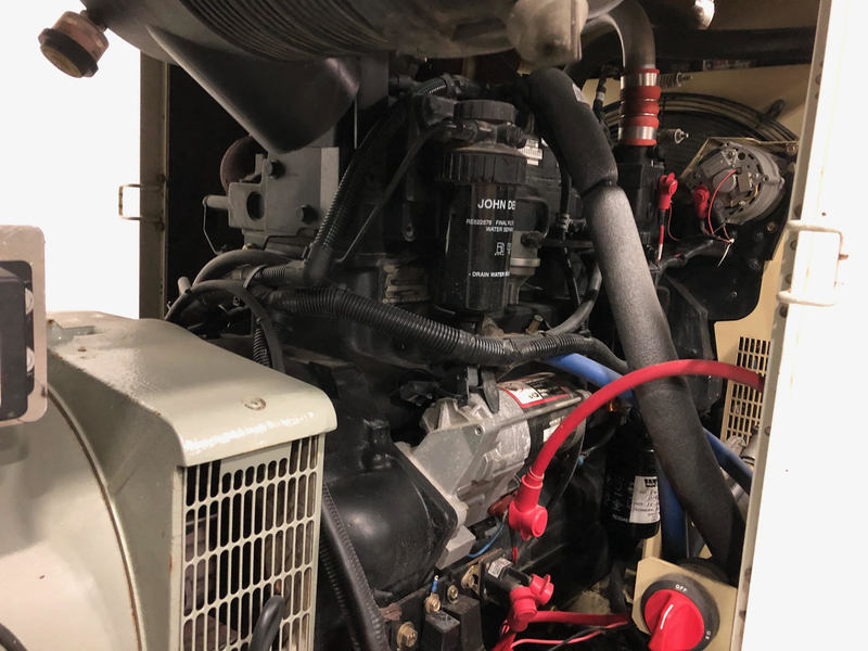 Used Doosan / John Deere G185 Rental Grade Diesel Generator, 11,141 Hrs EPA Tier 3