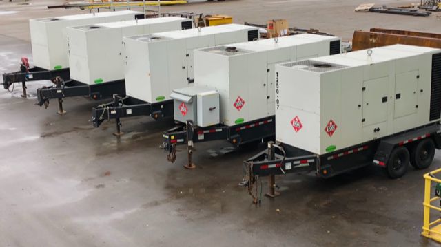 Used Doosan / Cummins G290 Rental Grade Diesel Generator, 2191 Hrs EPA Tier 3