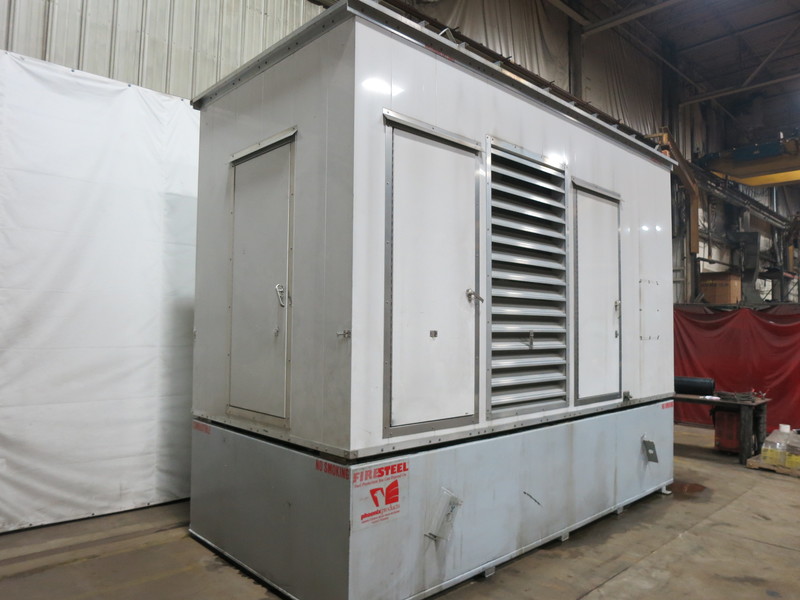Used Cummins DFEK Diesel Generator 265 Hrs, EPA Tier 2, UL 2085 sub-base fuel tank
