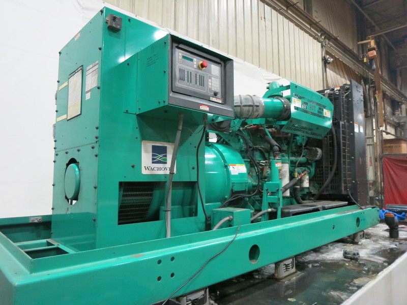 Used Cummins DFEK Diesel Generator 265 Hrs, EPA Tier 2, UL 2085 sub-base fuel tank