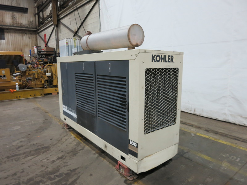Used Kohler 100R0ZJ Diesel Generator, 670 Hrs