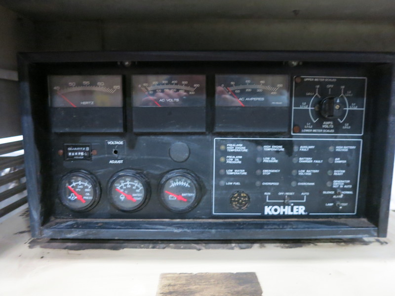 Used Kohler 100R0ZJ Diesel Generator, 670 Hrs