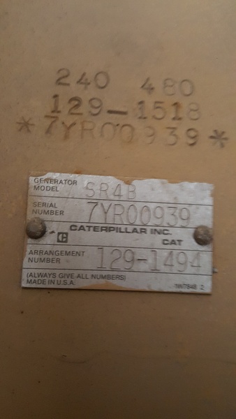 Used Caterpillar 3306 Diesel Generator. 326 Hrs