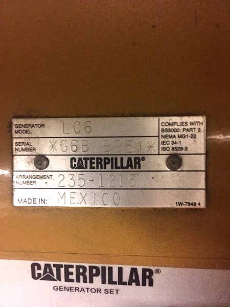 Caterpillar C15 Diesel Generator 105 Hrs EPA Tier 2