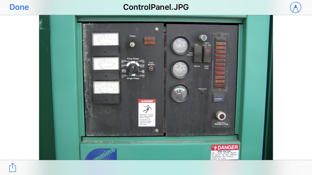 Used Cummins GTA19 Natural Gas Generator, 726 Hrs