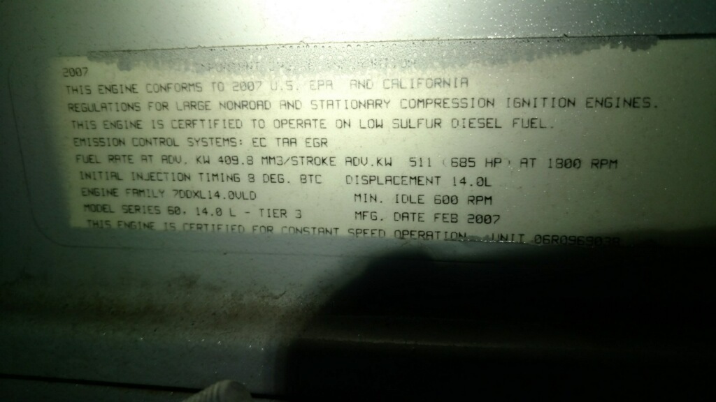 Used Detroit Diesel 400DSED Diesel Generator 62 Hrs EPA Tier 3