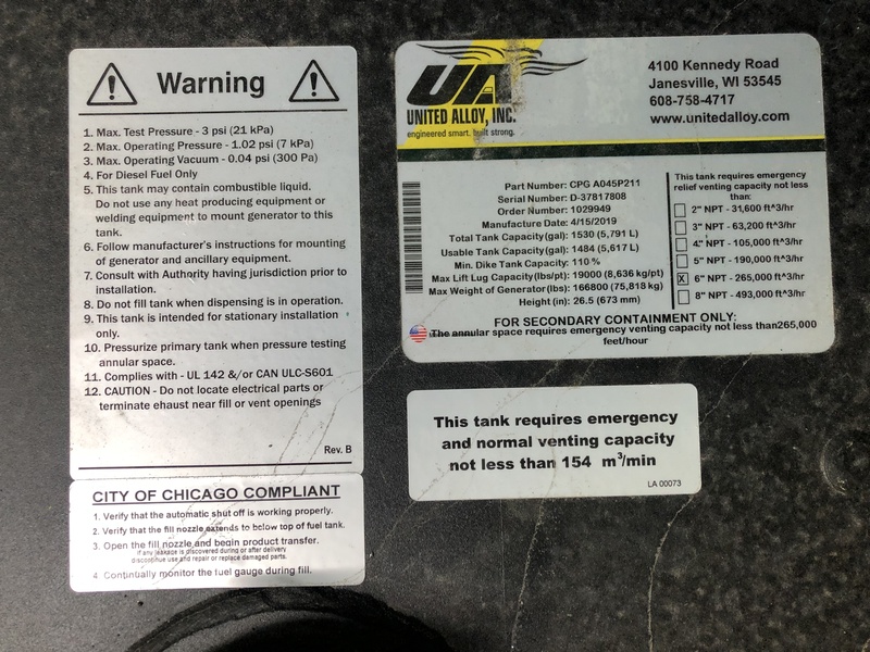 New Cummins DQCC QSK23-G7 NR2 Diesel Generator, EPA Tier 2