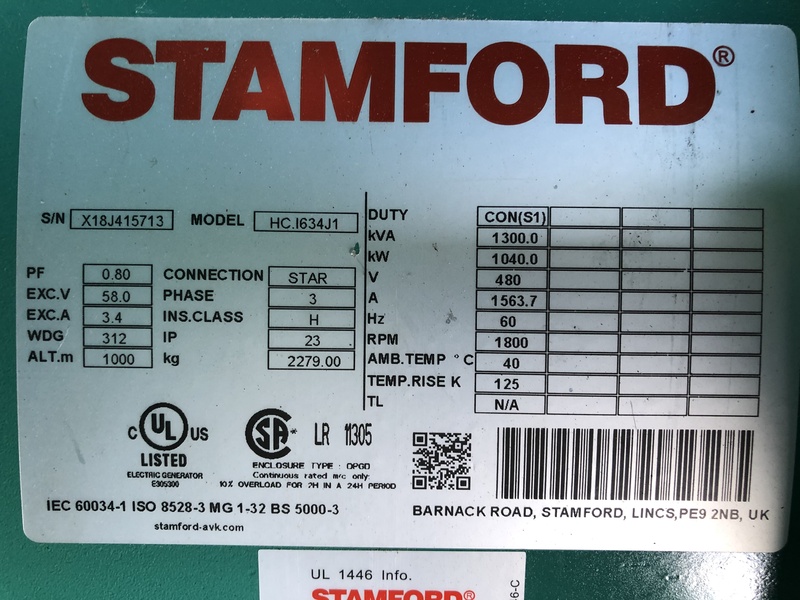 New Cummins DQFAD QST30-G5 NR2 Diesel Generator, EPA Tier 2