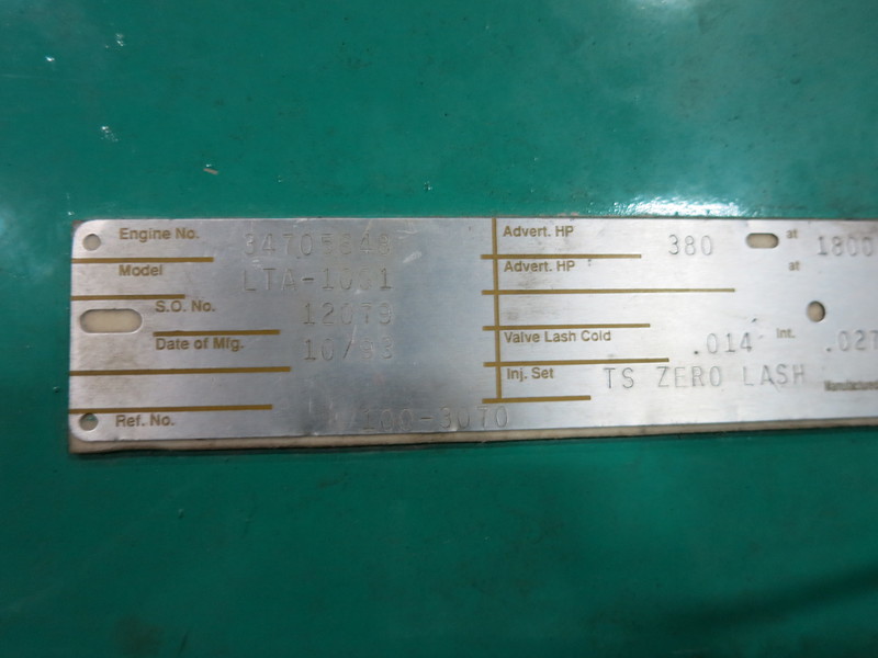 Used Cummins DFAC Diesel Generator, 519 Hrs