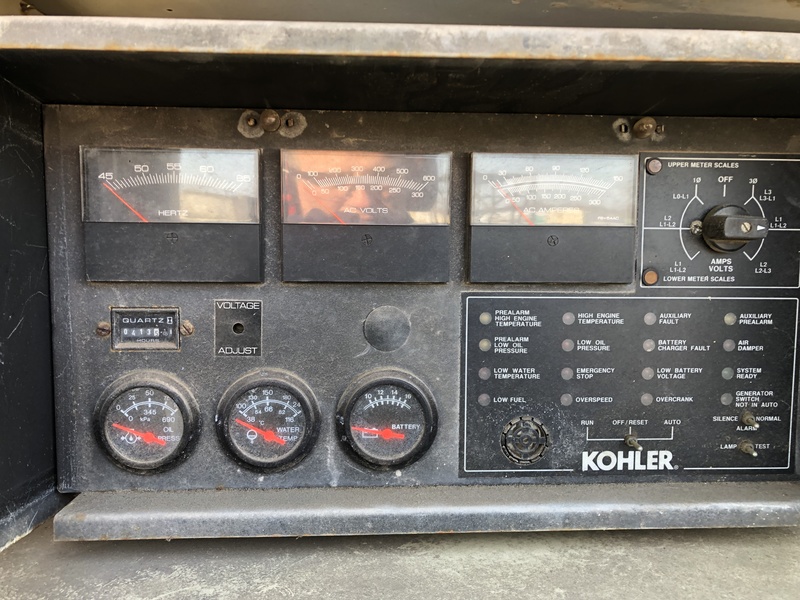 Used Kohler 60R0ZJ71 Diesel Generator, 414 Hrs Single Phase