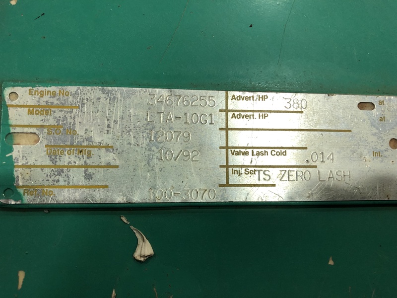 Used Cummins DFAC Diesel Generator, 484 Hrs