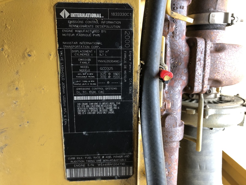 Used Caterpillar D200P4 Diesel Generator, 2130 Hrs