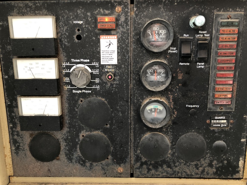 Used Cummins GTA855B Natural Gas Generator, 605 Hrs