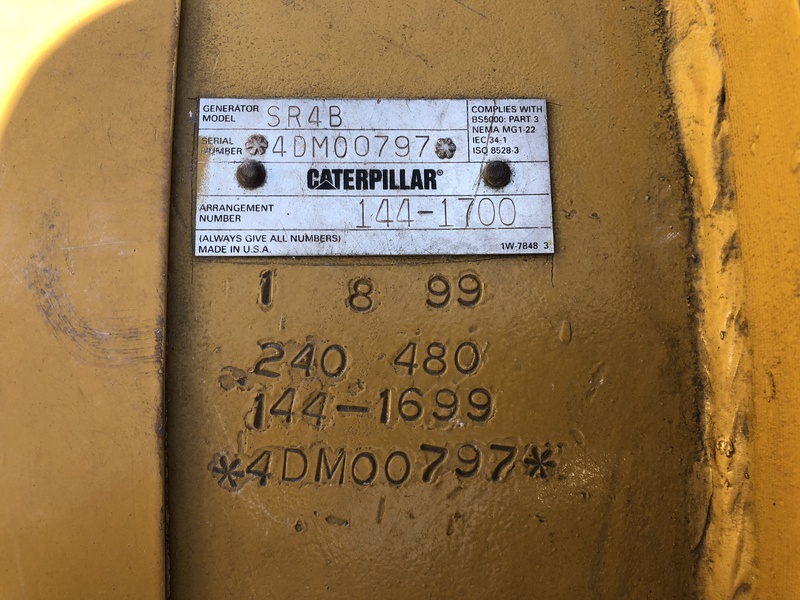 Used Caterpillar 3512 Diesel Generator, 370 Hrs