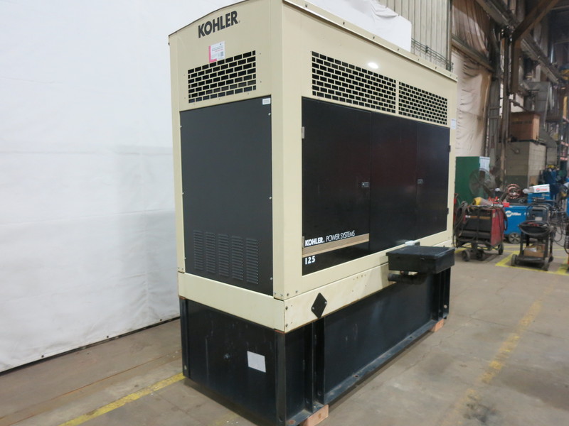 Used Kohler 125REOZJB Diesel Generator, 284 Hrs