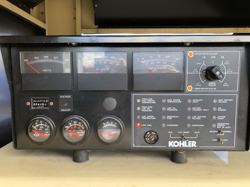 Used Kohler 125REOZJB Diesel Generator, 284 Hrs