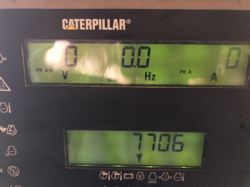 Used Caterpillar 3412 Portable Diesel Generator 7707 Hrs