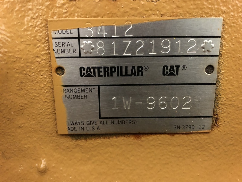 Used Caterpillar 3412 Diesel Generator, 349 Hrs