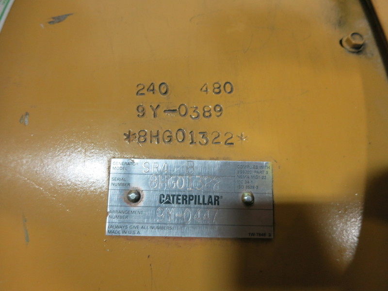 Used Caterpillar 3412 Diesel Generator, 349 Hrs
