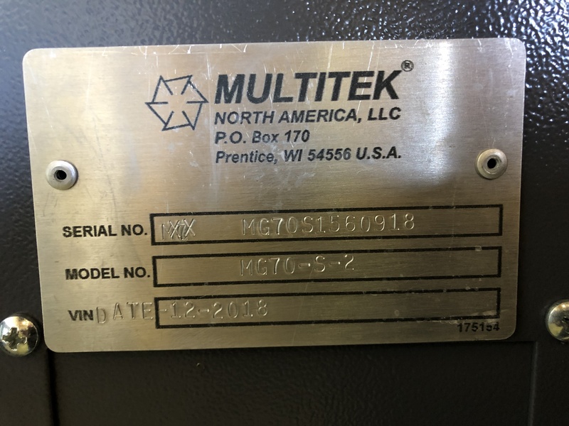 New Multitek MG70 Diesel Generator, EPA Tier 3