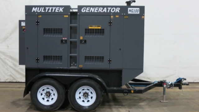 New Multitek MG100 Rental Grade Diesel Generator, EPA Tier 3 Flex and CARB Certified