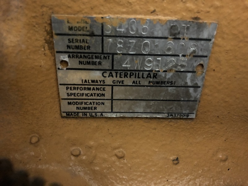 Used Caterpillar 3408 Diesel Generator, 1554 Hrs