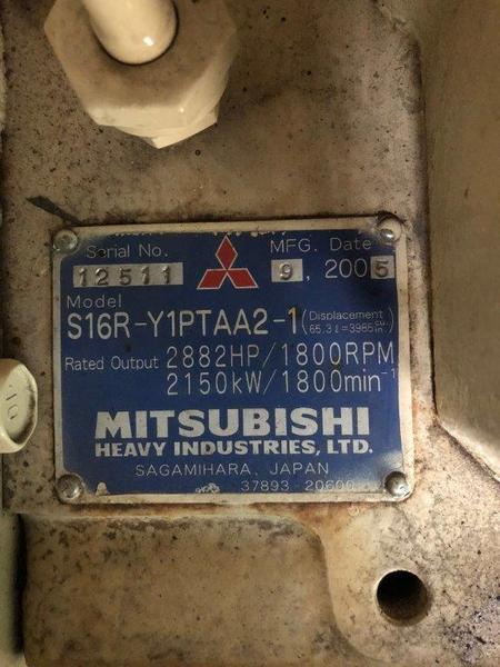 Used Kohler 2000REOZM Diesel Generator, 566 Hrs