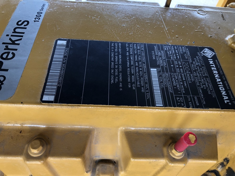 Used Caterpillar D200P3 Diesel Generator, 1008 Hrs