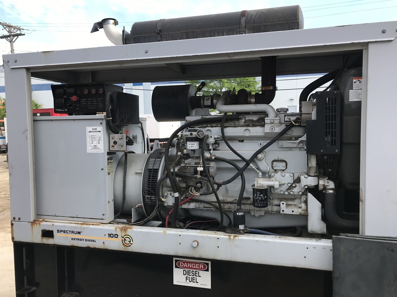 Used Detroit Diesel 100DSEJ Diesel Generator 854 Hrs