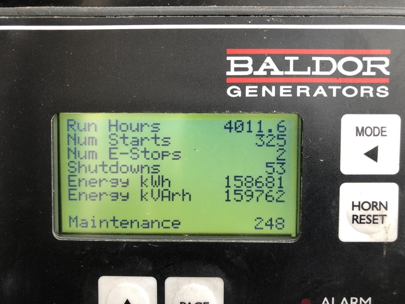 Used Baldor 350 kW Rental Grade Diesel Generator, 4011 Hrs, EPA Tier 3