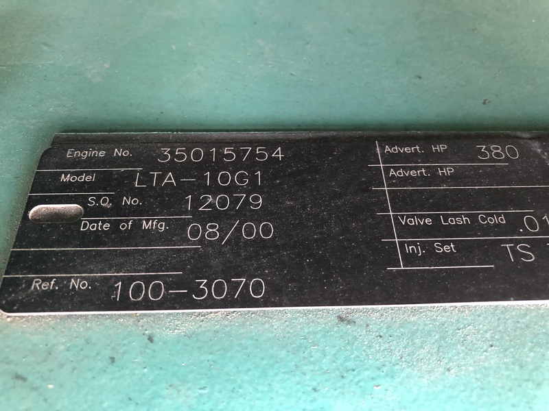 Used Cummins DFAB Diesel Generator, 1033 Hrs