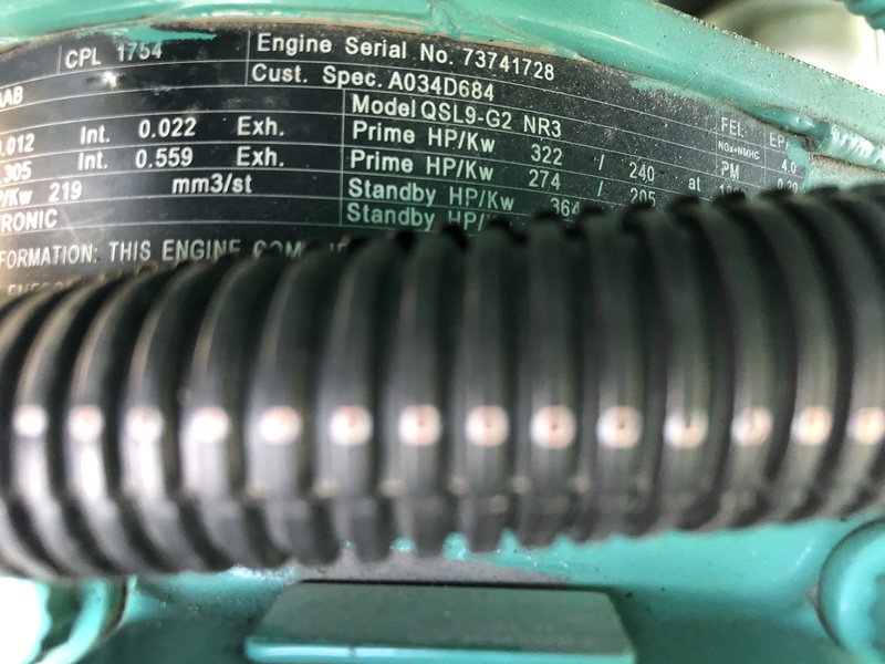 Used Cummins DSHAD Diesel Generator, 73 Hrs, EPA Tier 3