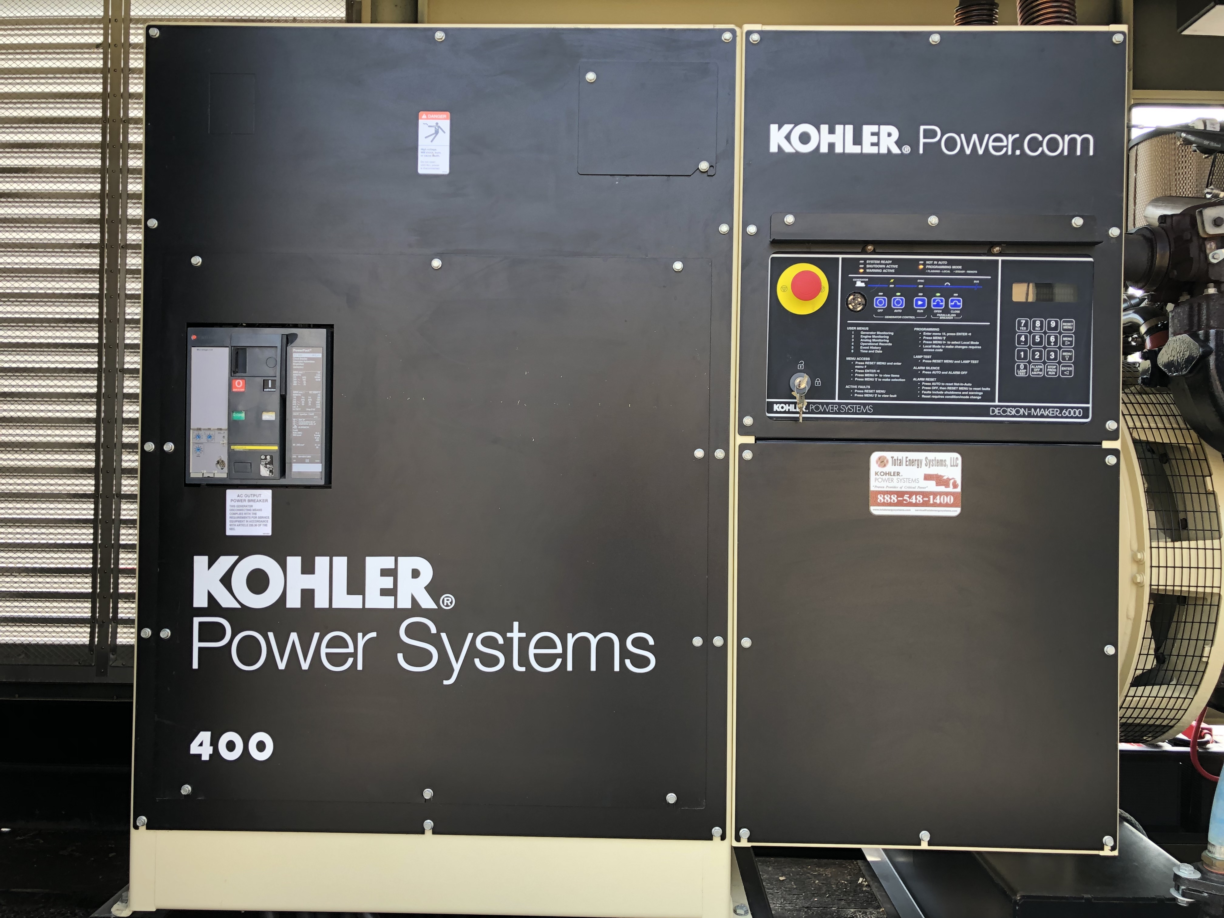 Used Kohler 400REZXB Natural Gas Generator | 1.9 Hrs | EPA Used Kohler 400REZXB Natural Gas Generator | 1.9 Hrs | EPA